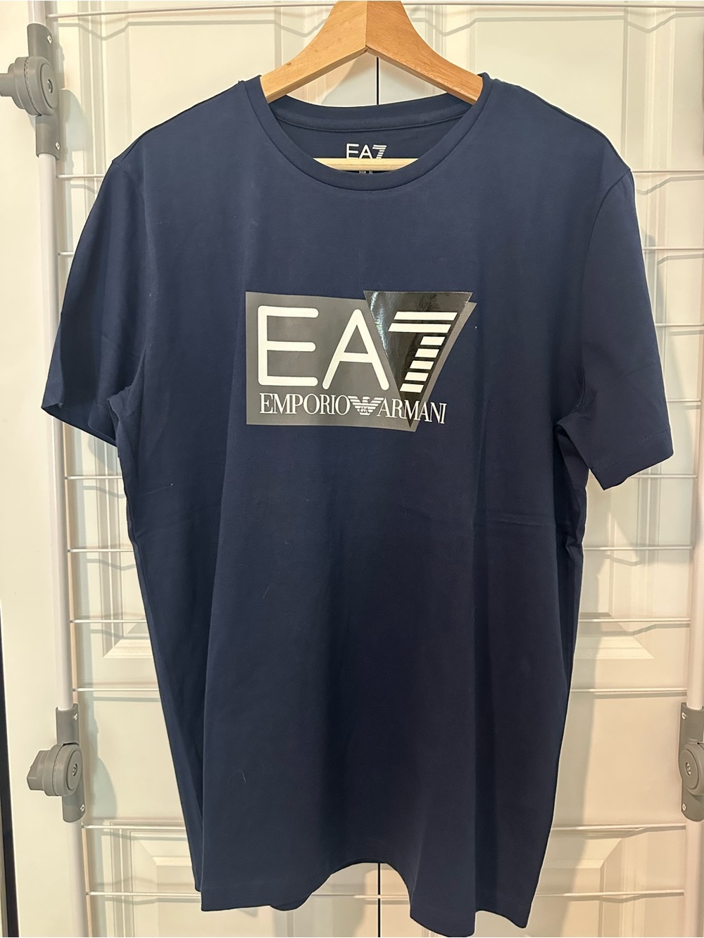 Emporio Armani EA7 Navy Short‑Sleeve Logo T‑Shirt